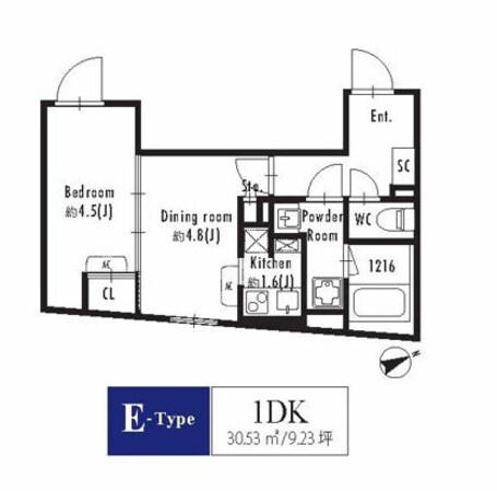 GRANPASEO西新宿の物件間取画像